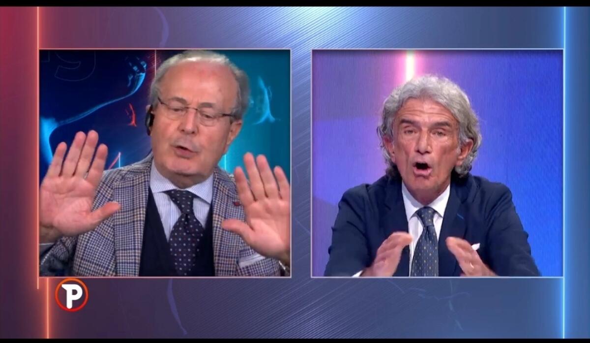 Lite furiosa in diretta a Pressing tra Graziano Cesari e Franco Ordine: "Devi chiedermi scusa subito" - 