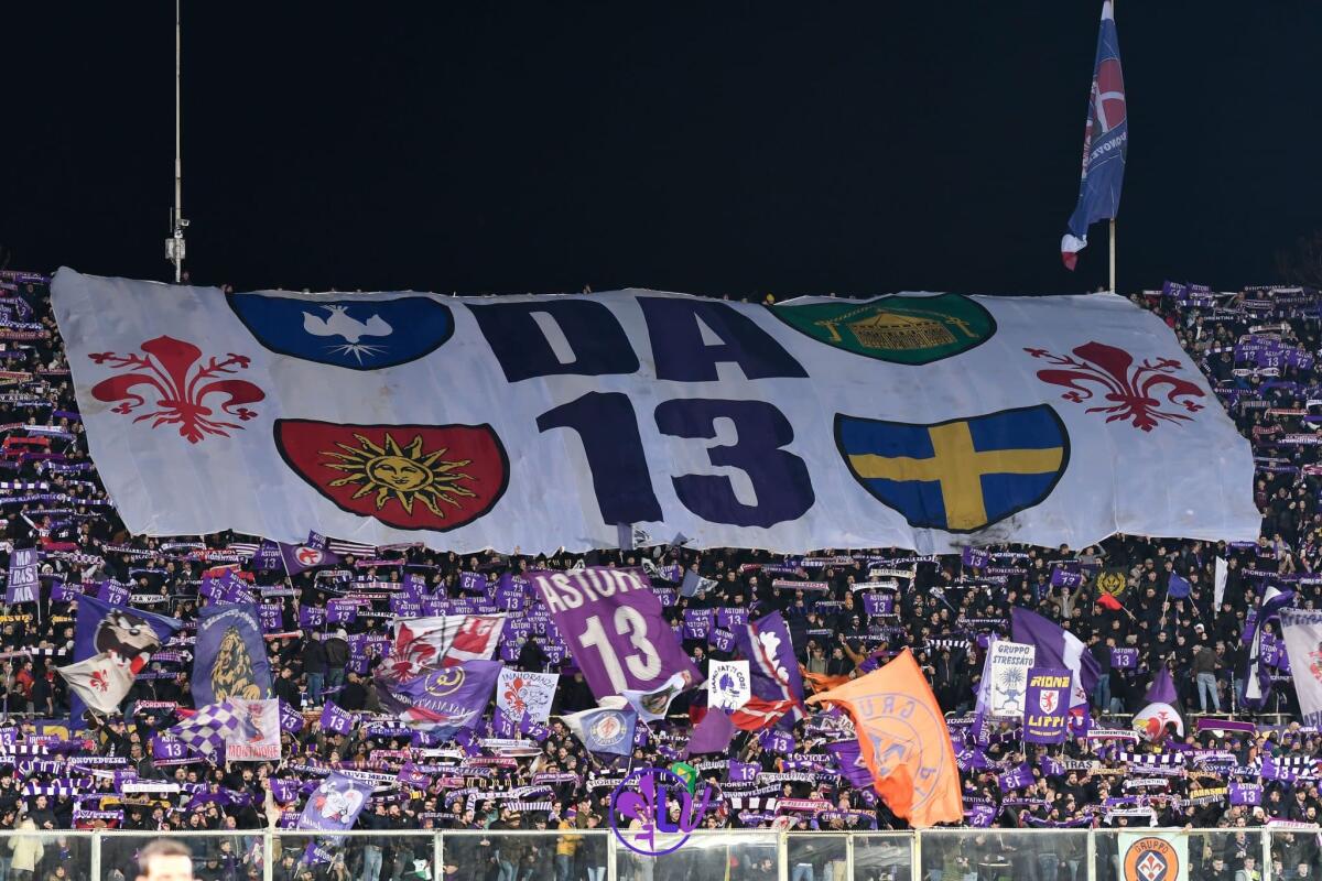 Ass.ne Davide Astori: "A Milano sarà realizzata un'area sportiva intitolata a Davide" - Coreografia Curva Fiesole per Davide Astori