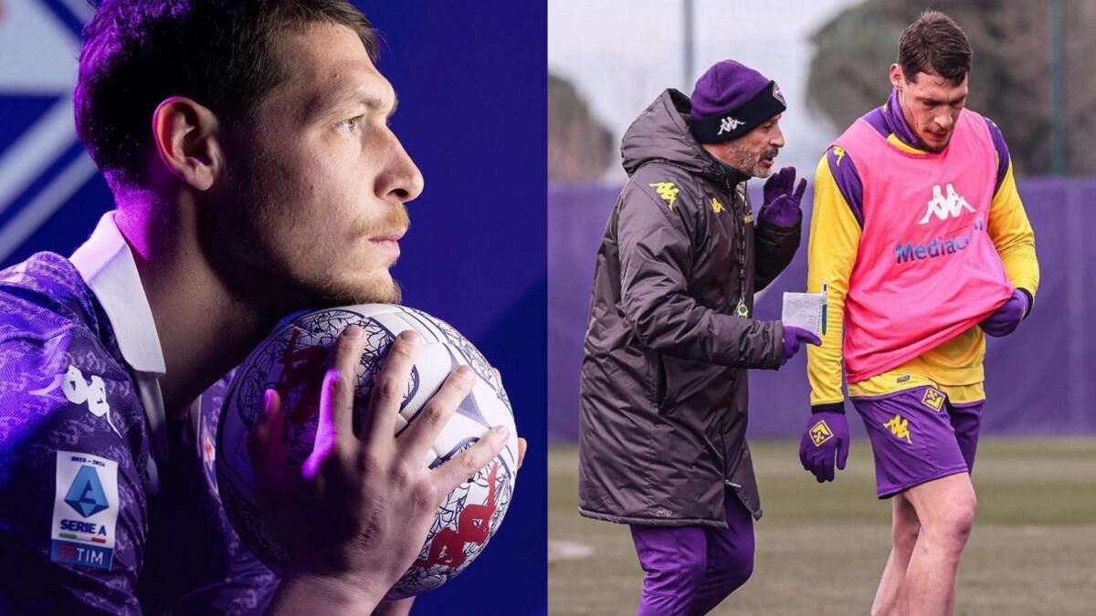 Belotti per la prima volta in maglia viola, allenamento stamattina e svelato il numero di maglia - 