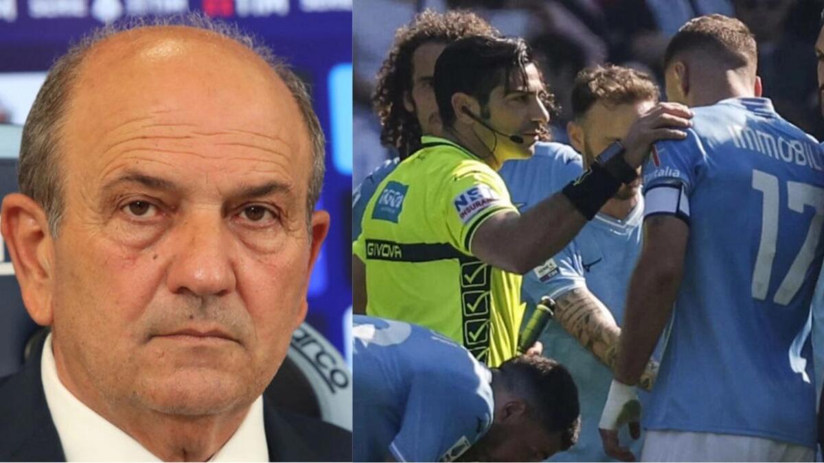 Inibito per un mese il ds della Lazio Fabiani. Dopo la sconfitta con il Bologna ha spinto e minacciato l'arbitro - 