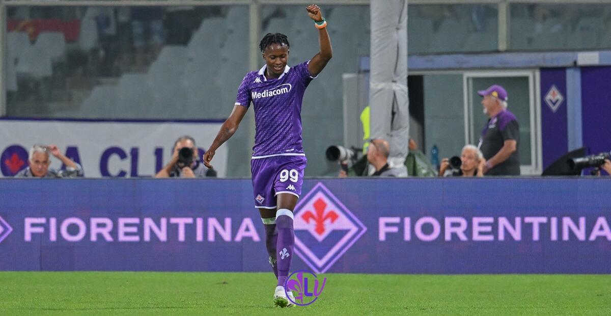 La Fiorentina comunica che Kouamé è tornato a casa, migliorano le condizioni dell'ivoriano - Firenze, Stadio Artemio Franchi, 17.09.2023, Fiorentina-Atalanta, foto Lisa Guglielmi. Copyright Labaroviola.com