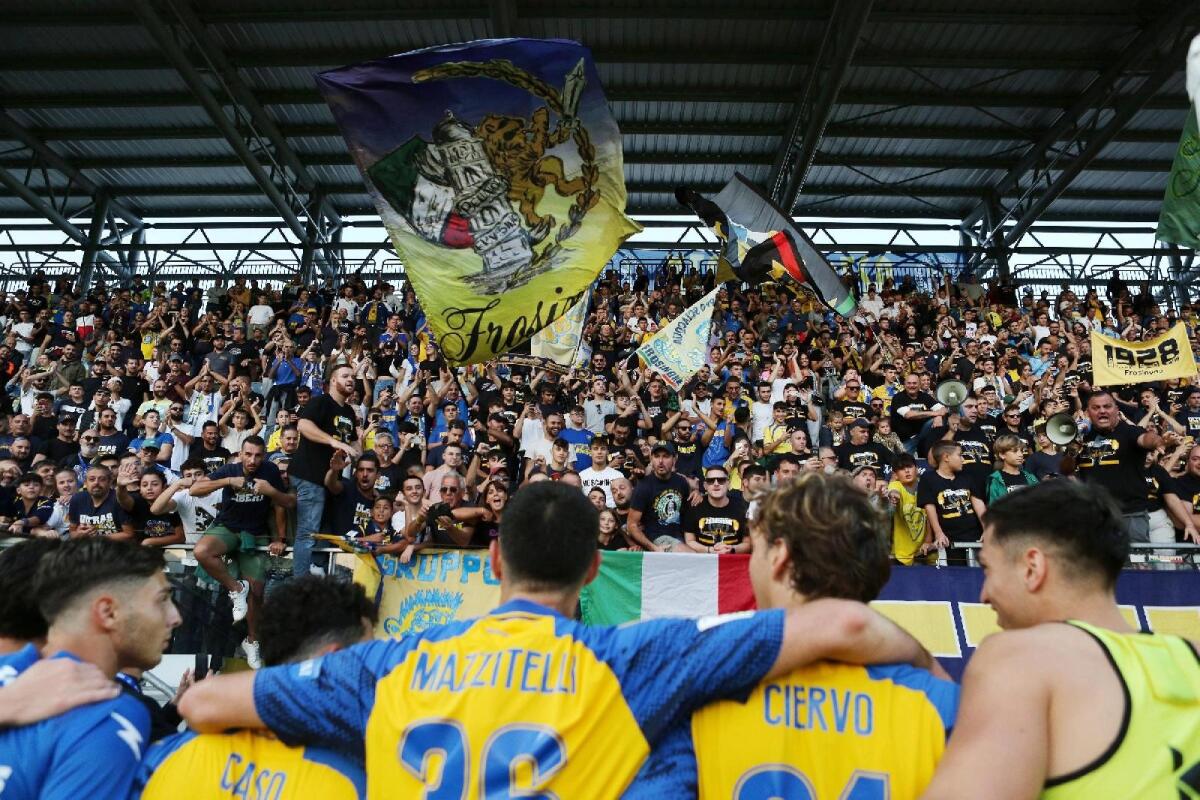 Sono 972 i tifosi del Frosinone che hanno comprato il biglietto per la partita contro la Fiorentina - 