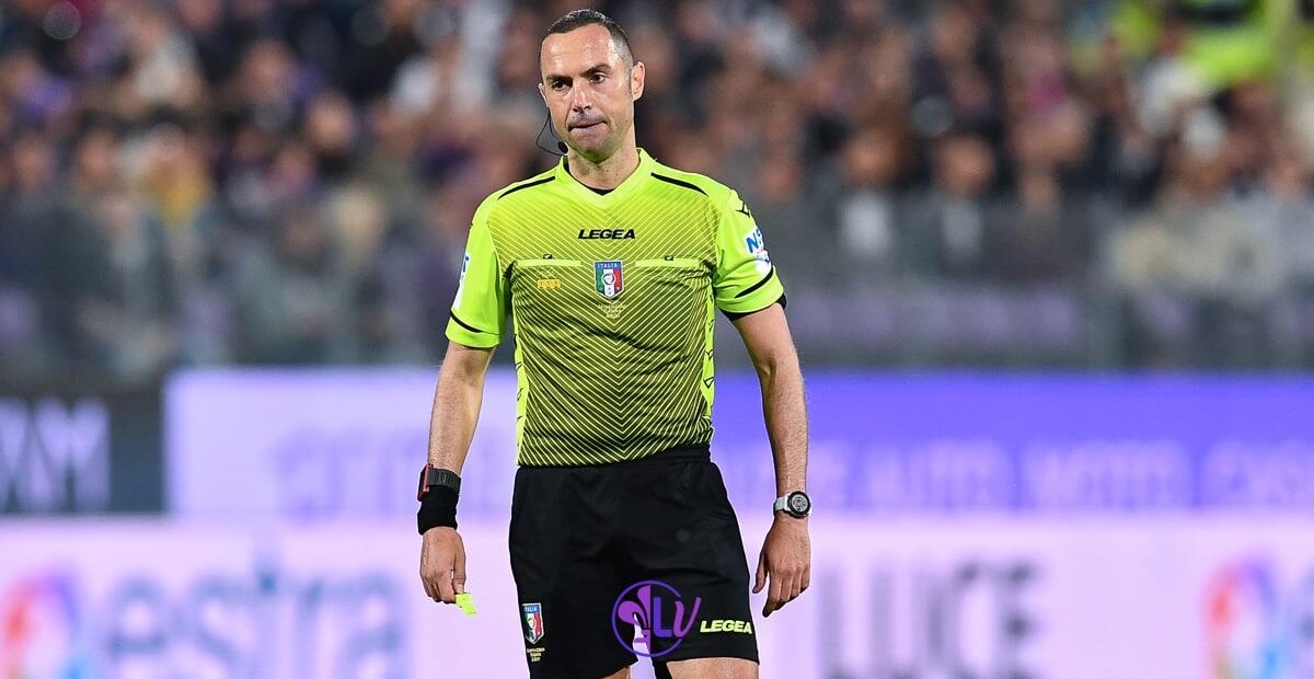 Sarà Guida a dirigere Fiorentina-Lazio. C'è un già un precedente al Franchi: 2-1 per i biancocelesti - Firenze, stadio A.Franchi, 09.05.2021, Fiorentina-Roma, foto Lisa Guglielmi. Copyright Labaroviola.com