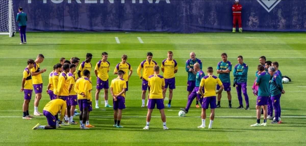 Nessun giorno di riposo per la Fiorentina, squadra già in campo per preparare il match con il Bologna - Bagno a Ripoli, Viola Park, 04.10.2023, foto Jacopo Canè. Copyright Labaroviola.com