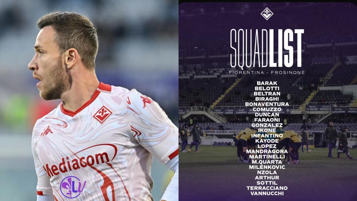 I convocati della Fiorentina: recupera Arthur, out Parisi e Christensen. Assente anche Dodò - 