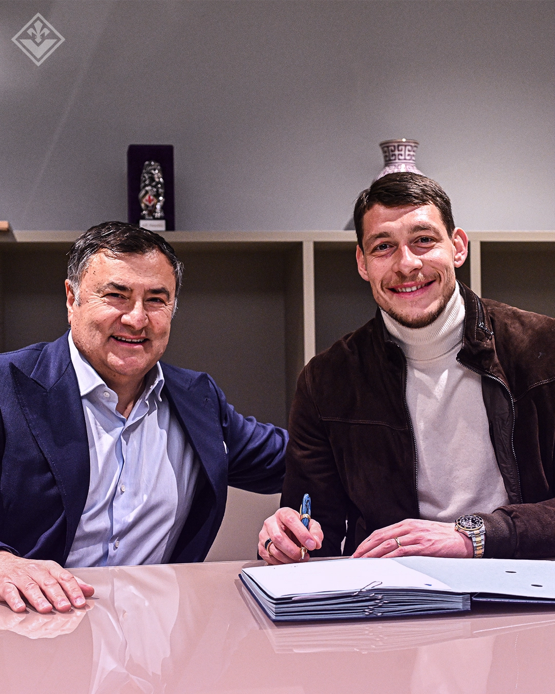 Andrea Belotti è ufficialmente un giocatore della Fiorentina: i primi scatti al Viola Park [FOTO]