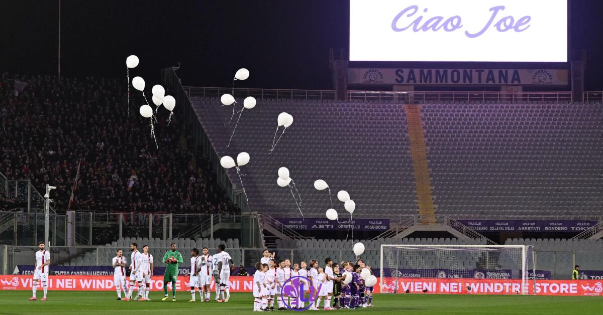 Il minuto di silenzio per Joe, emozioni al Franchi. Commozione e lo spettacolo della Curva Fiesole - Firenze, Stadio Artemio Franchi, 30.03.2024, Fiorentina-Milan, foto Lisa Guglielmi. Copyright Labaroviola.com