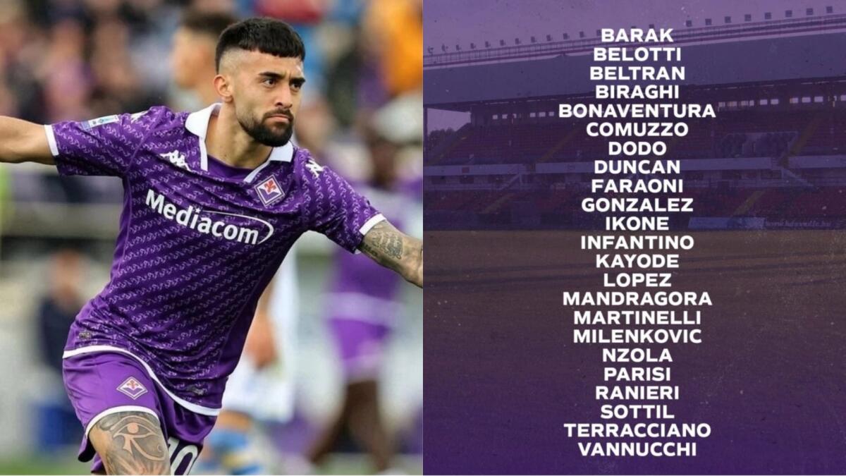 I convocati della Fiorentina per il Maccabi Haifa: out Arthur, Martinez Quarta, Kouamé e Christensen - 