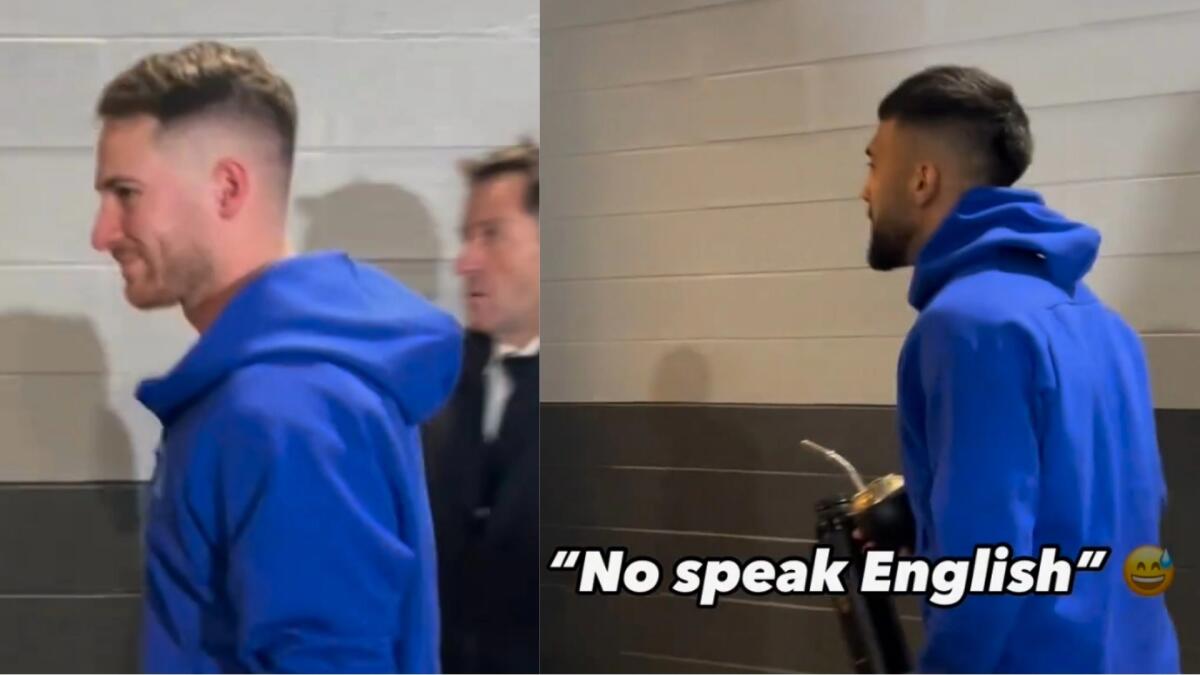 Nico prende in giro Mac Allister che non risponde a una domanda in Inglese: "No speak English" - 