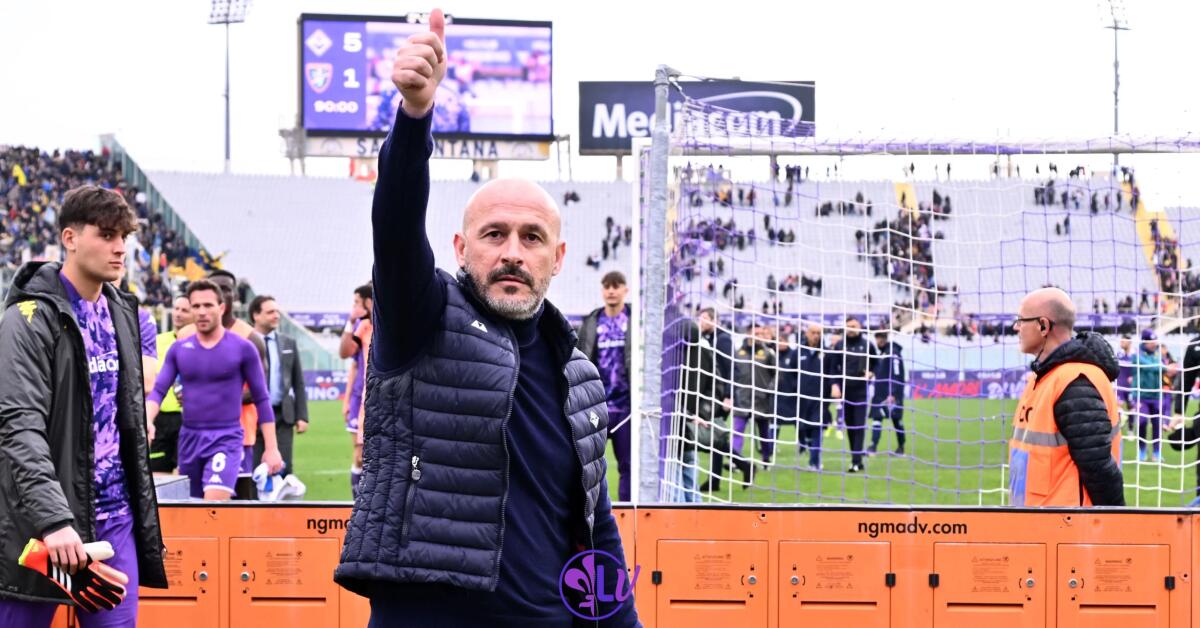 Italiano: "Avere tutti coinvolti e a disposizione fa la differenza nel finale di stagione" - Firenze, Stadio Artemio Franchi, 11.02.2024, Fiorentina-Frosinone, foto Lisa Guglielmi. Copyright Labaroviola.com
