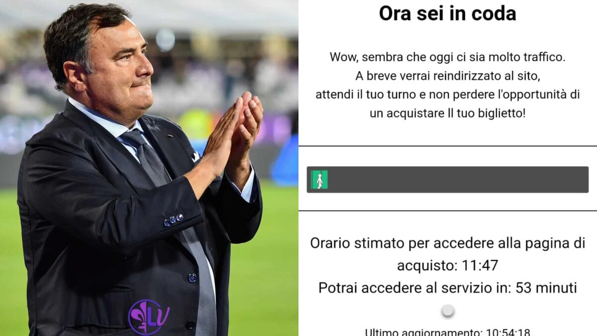 Fila di 1 ora per comprare il biglietto per Fiorentina-Milan, sarà la partita dell'omaggio viola a Barone - 