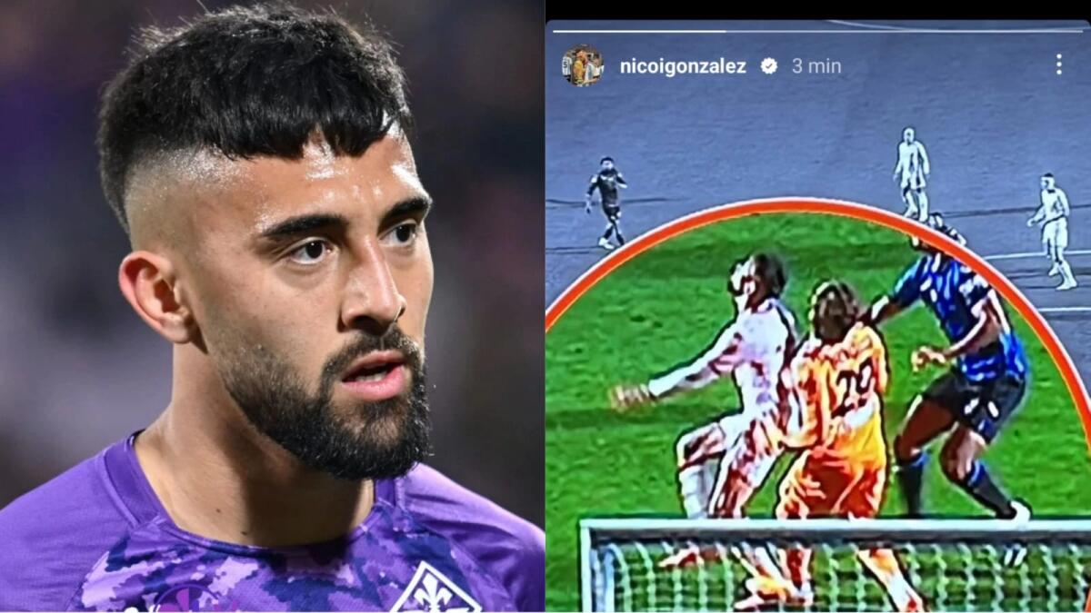 Furia Nico Gonzalez, pubblica il mancato rigore per il fallo di Carnesecchi e il fuorigioco Lookman - 