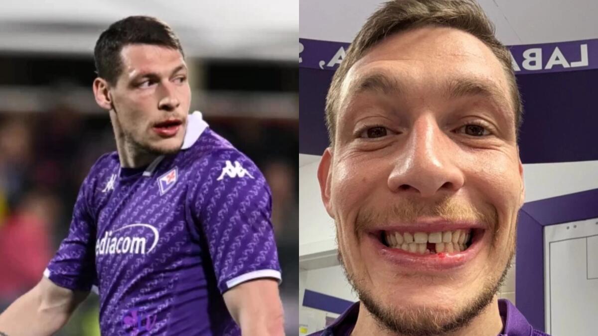 Belotti corre, lotta e perde un dente contro l’Atalanta. La reazione della moglie: “Molto bene” - 