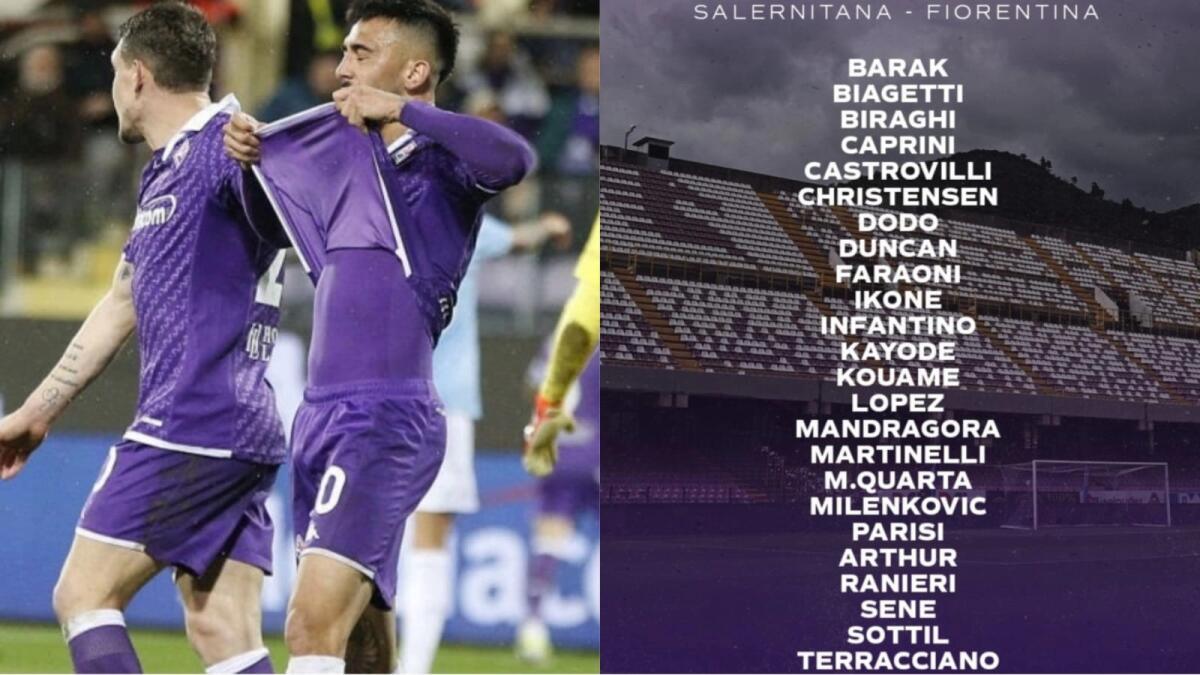 Belotti, Nzola, Beltran, Bonaventura e Nico Gonzalez non convocati per Salernitana-Fiorentina - 