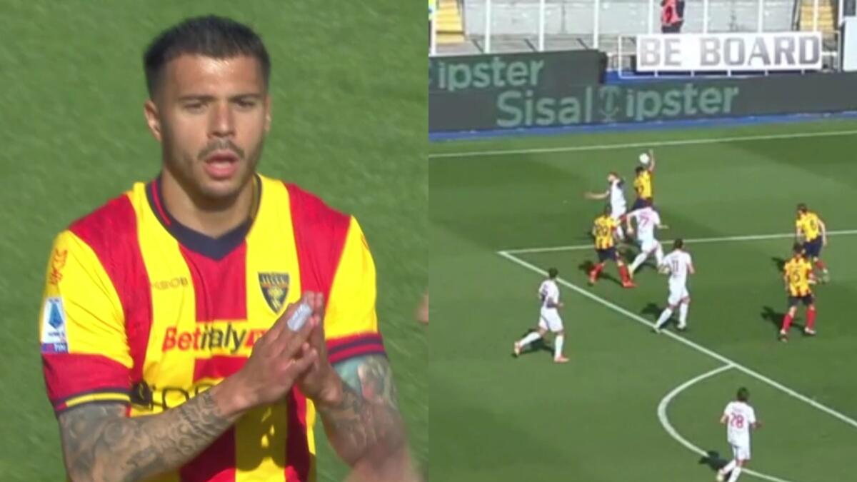 Disastro Venuti, toglie la salvezza al Lecce per un fallo di mano all'ultimo minuto. Rigore e pareggio - 