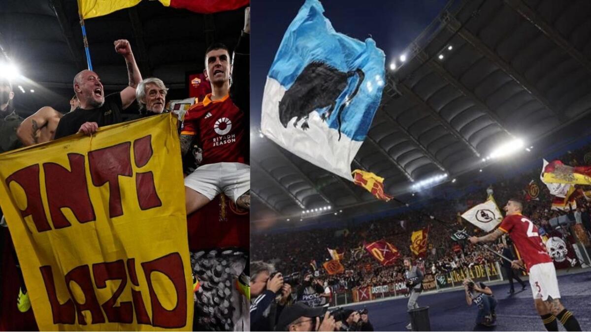 Mancini: multa di 5mila euro per aver sventolato la bandiera con la sagoma di un ratto su sfondo biancoceleste - 