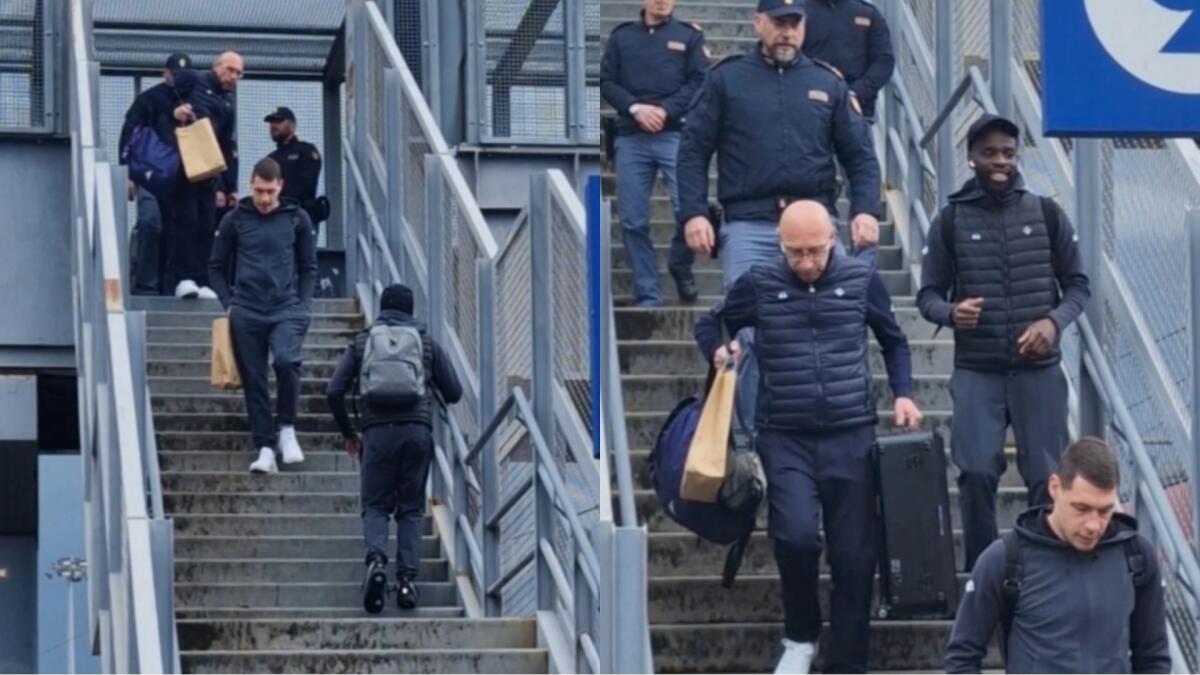La Fiorentina parte per Bergamo. Non c'è Pradè. Siparietto Ikonè, si dimentica la valigia, ci pensa il preparatore - 