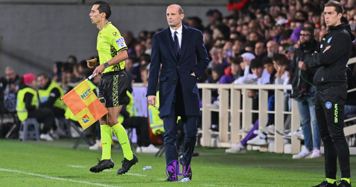 La Juventus avverte Allegri: "Batti la Fiorentina e rimani fino alla fine della stagione, sennò ti esoneriamo" - Firenze, Stadio Artemio Franchi, 05.11.2023, Fiorentina-Juventus, foto Lisa Guglielmi. Copyright Labaroviola.com