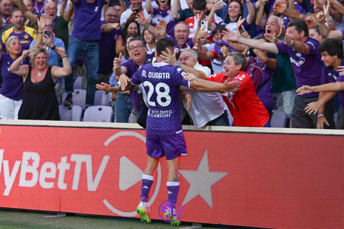 Quarta sempre più lontano da Firenze, a Giugno probabile addio del difensore goleador - Esultanza Lucas Martinez Quarta