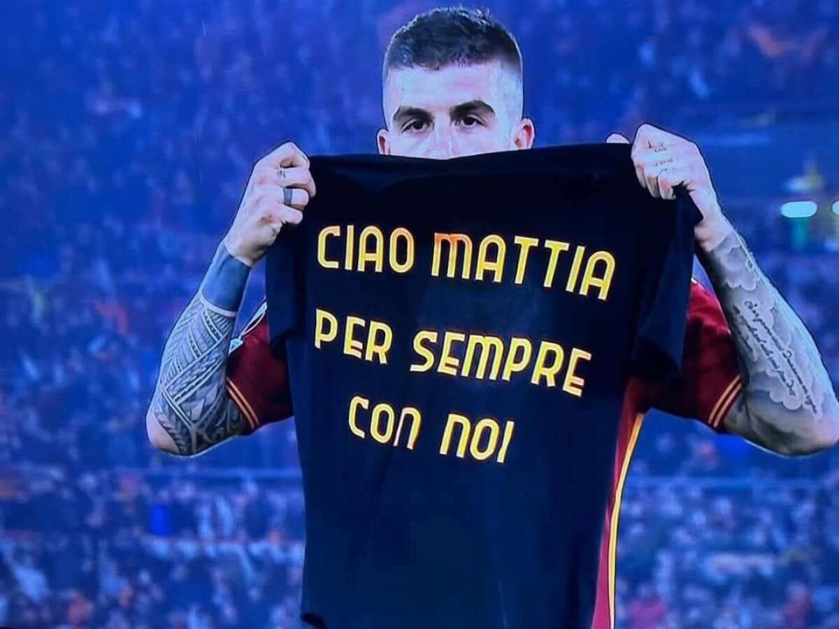 Mancini segna e con una maglietta dedica il gol a Mattia Giani: "Per sempre con noi" - 