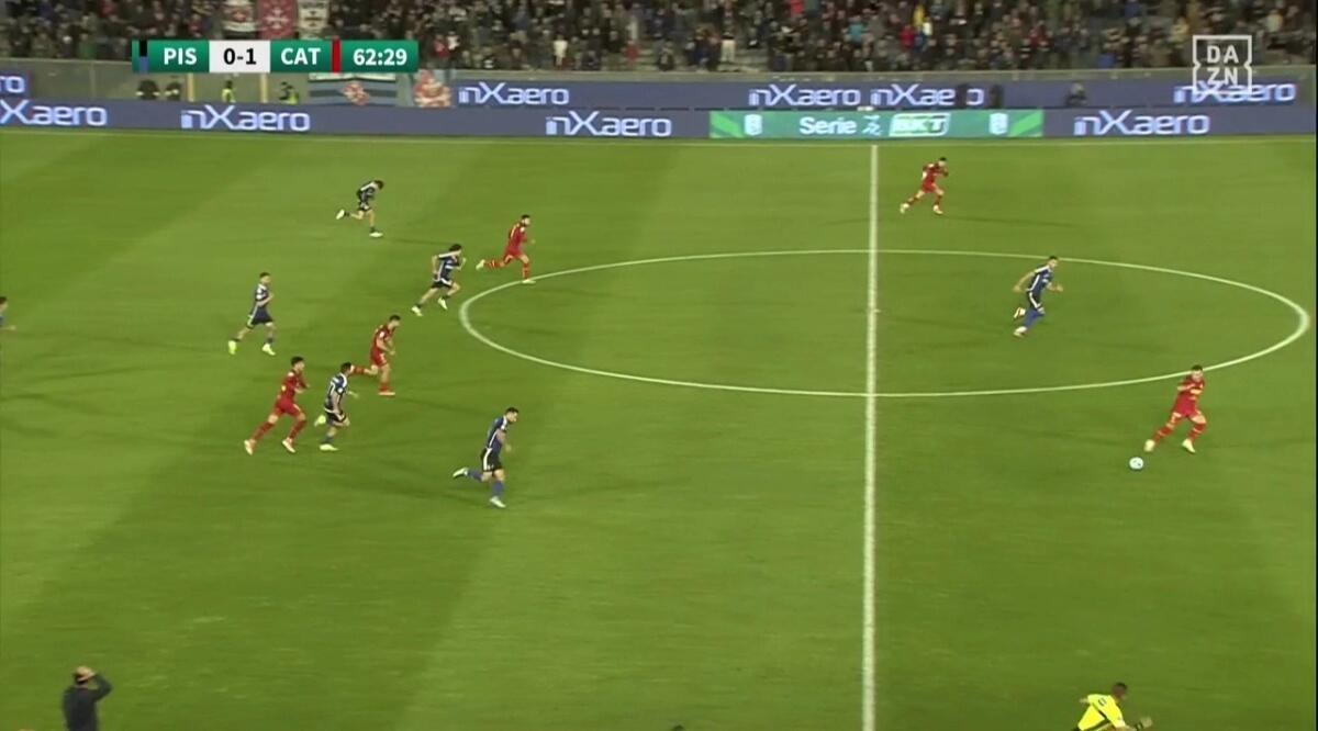 Solo un difensore e tutti davanti: il Pisa di Aquilani prende gol con difesa altissima, contropiede e rete - 