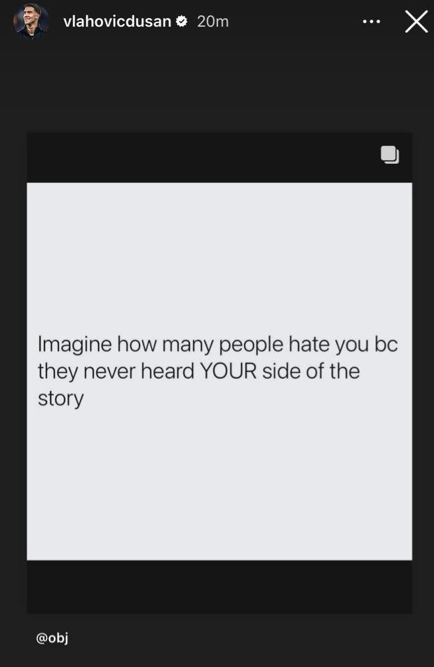 Vlahovic scrive un messaggio ai tifosi della Fiorentina: "Ti odiano senza conoscere la tua versione"