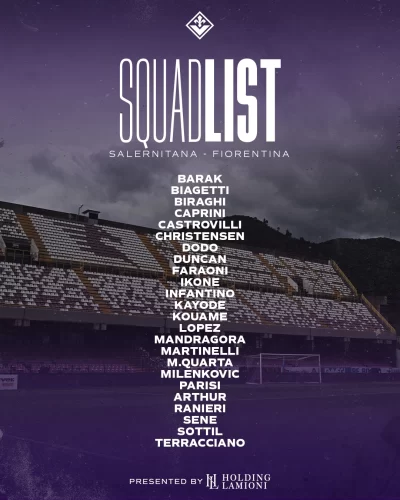 Belotti, Nzola, Beltran, Bonaventura e Nico Gonzalez non convocati per Salernitana-Fiorentina