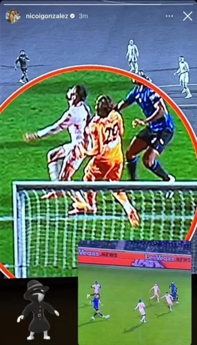 Furia Nico Gonzalez, pubblica il mancato rigore per il fallo di Carnesecchi e il fuorigioco Lookman
