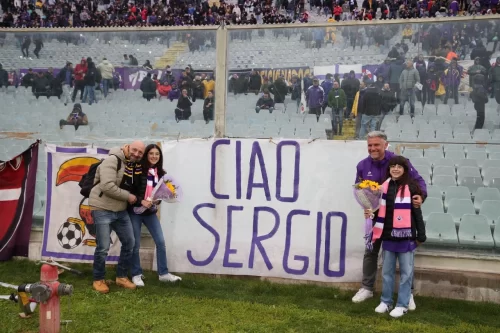 La Fiesole e il capitano Biraghi rendono omaggio a Sergio Pani, storico tifoso scomparso da poco