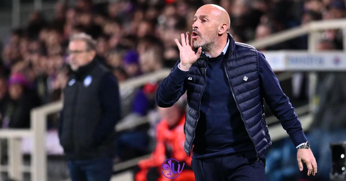 Italiano spiega: "Quarta fa 10 gol perchè abbiamo cambiato la sua posizione per attaccare meglio" - Firenze, Stadio Artemio Franchi, 03.04.2024, Fiorentina-Atalanta, foto Lisa Guglielmi. Copyright Labaroviola.com