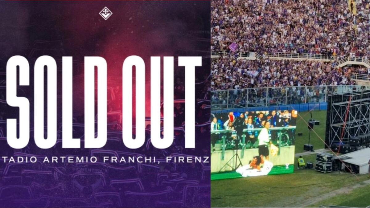 Il Franchi è sold out per Olympiacos-Fiorentina. In circa 30000 vedranno la finale dai maxischermi - 