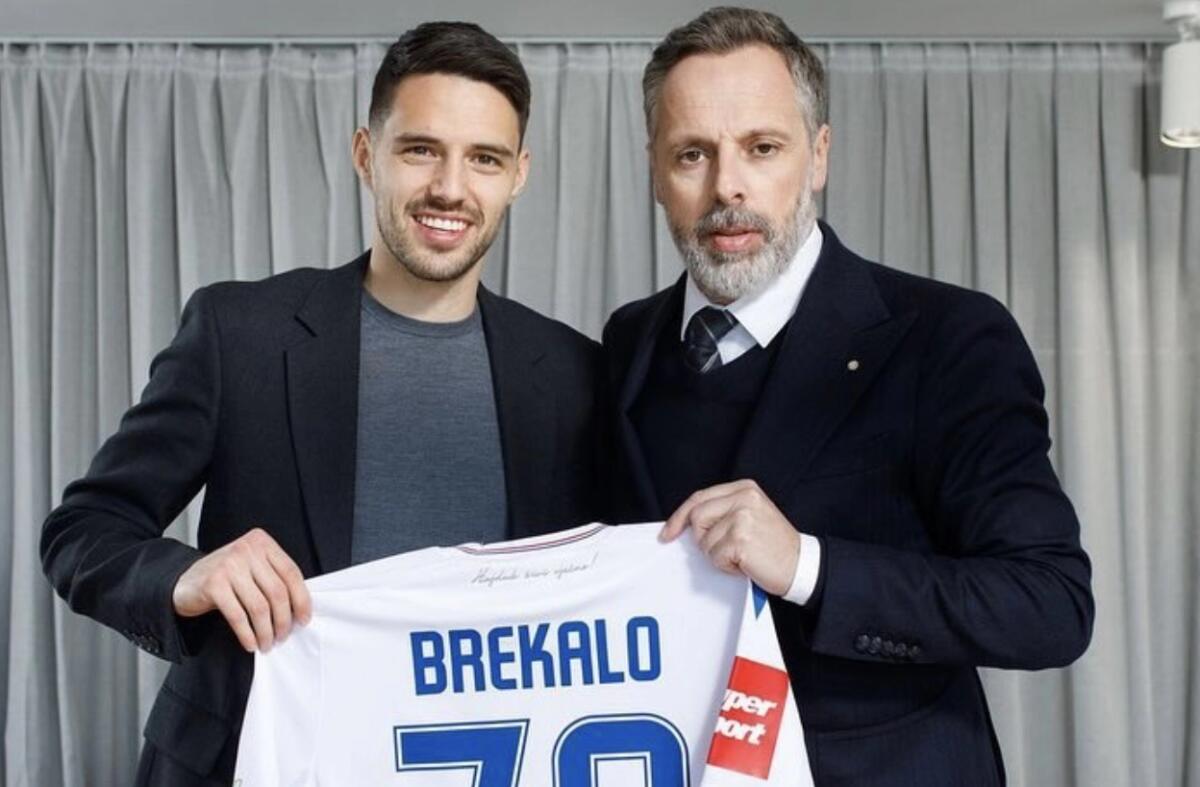 Ivankovic (all. Hajudk Spalato): "Brekalo vuole restare qui, noi stiamo facendo di tutto per tenerlo" - Foto: Instagram Brekalo