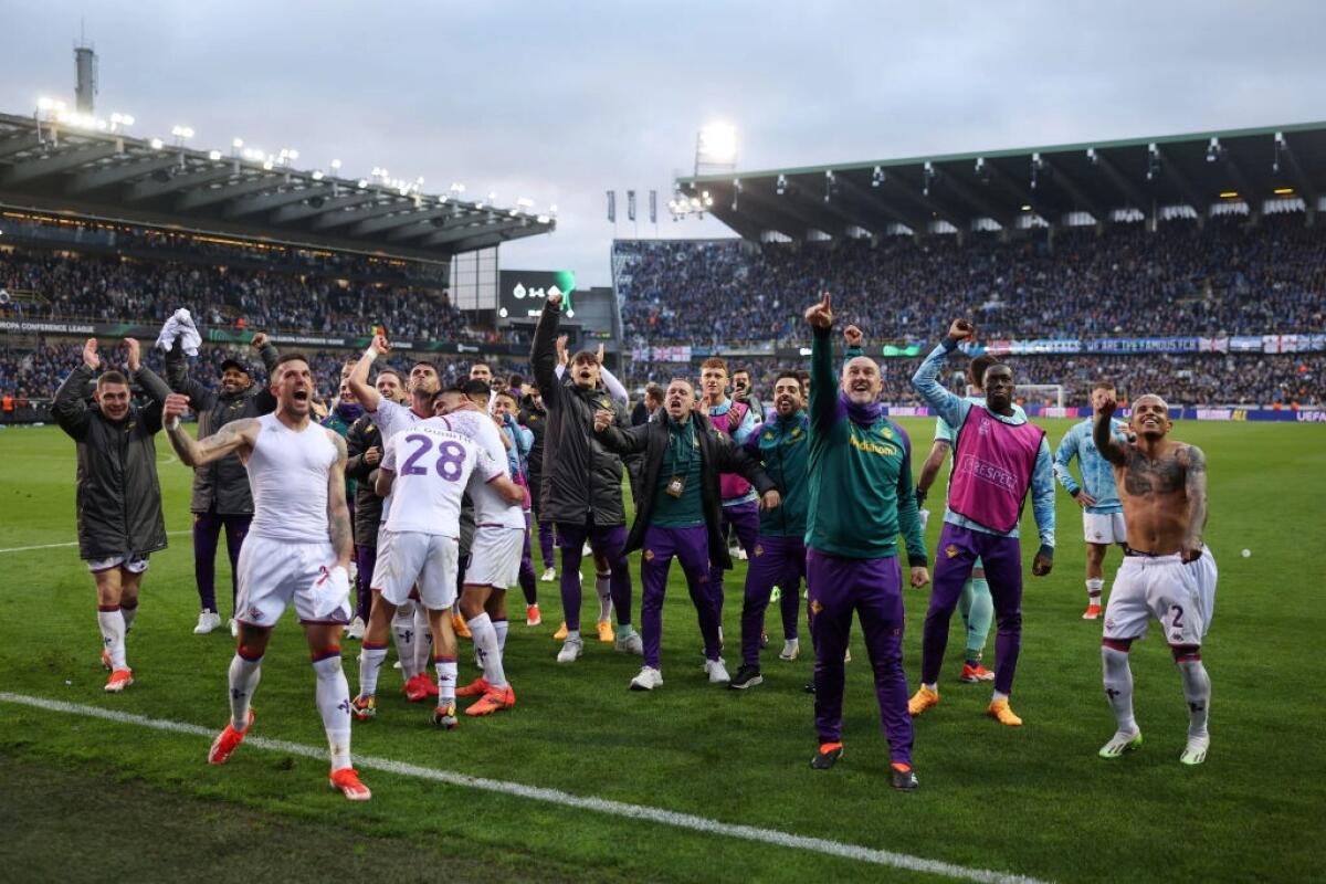 Fiorentina da record a Brugge, 11 conclusioni nel 1° tempo. Viola imbattuti da 13 gare in Europa - 