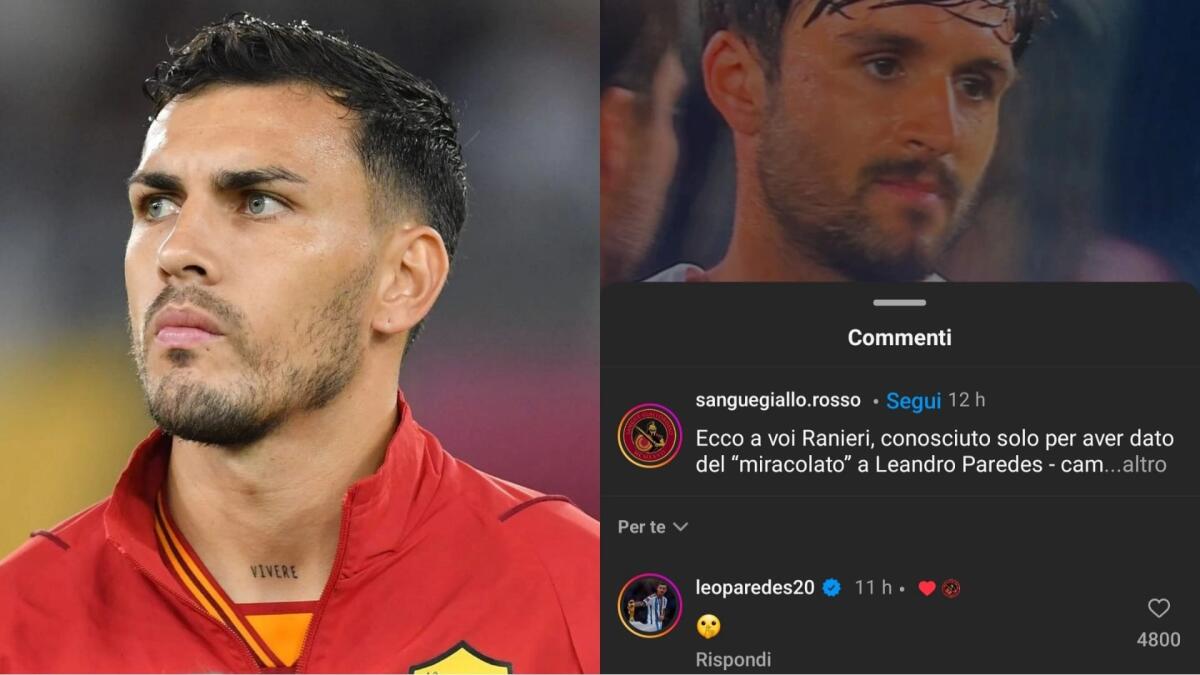 Per il famoso "miracolato", Paredes zittisce Ranieri su Instagram dopo l'errore in finale di Conference - 