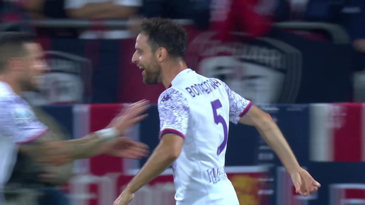 Il gol di Bonaventura è arrivato dopo 32 passaggi e 2 minuti di possesso palla della Fiorentina - 