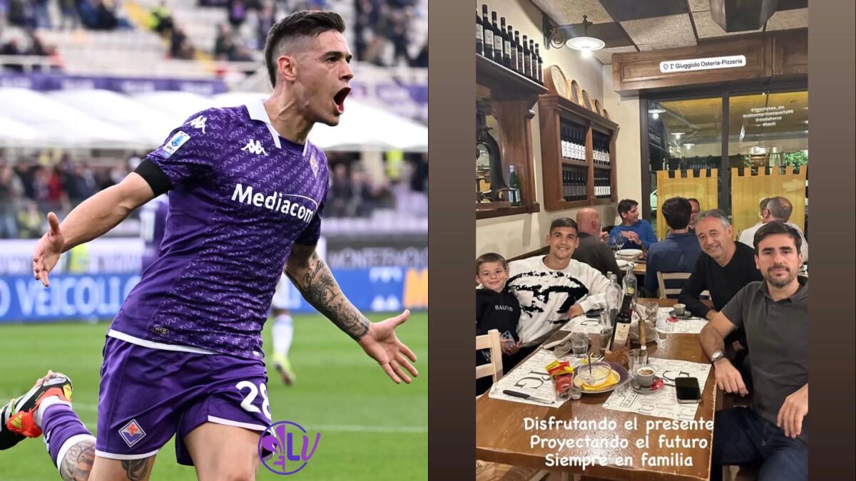 Martinez Quarta a cena con l'agente: "Godendosi il presente e progettando il futuro, sempre in famiglia" - 