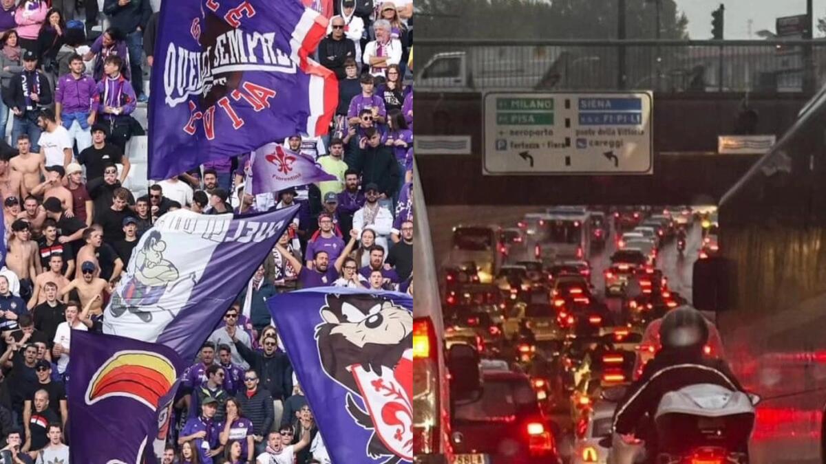 Traffico e pioggia intensa: tifosi Fiorentina rinunciano ad andare al Franchi. Attesi meno di 27mila spettatori - 