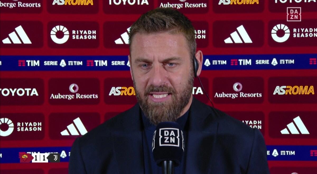 De Rossi: "La Roma deve arrivare fra le prime 4. Squadre forti come la Fiorentina sono dietro di noi" - 