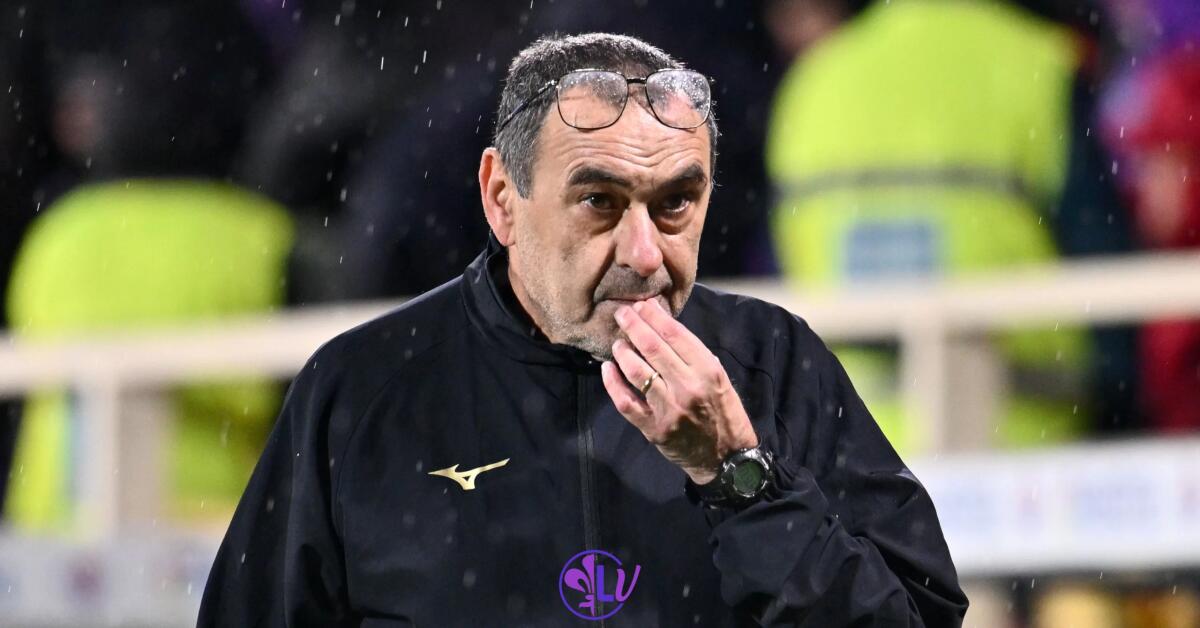 Sarri: "Futuro? Tra due o tre anni smetterò di allenare. In questi giorni ho sentito un mare di bugie" - Firenze, Stadio Artemio Franchi, 26.02.2024, Fiorentina-Lazio, foto Lisa Guglielmi. Copyright Labaroviola.com