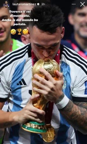 Trevisani attacca Lautaro: "Al Mondiale ha fatto il portaborracce". Il 'Toro' risponde: "Ho portato anche la coppa"