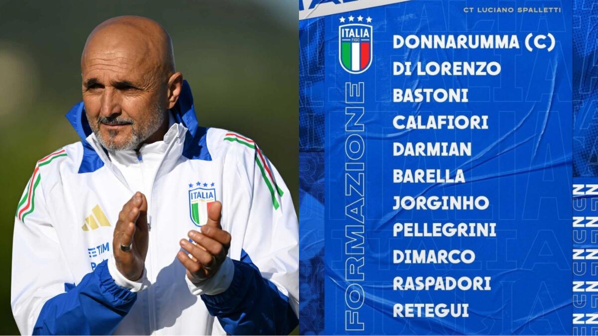 Spalletti cambia Italia: fuori Chiesa e Scamacca, giocano Raspadori e Retegui. La difesa torna a 3 - 