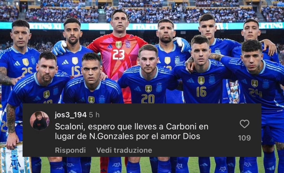 Nico massacrato di critiche dopo la partita dell'Argentina, i tifosi chiedono a Scaloni di non convocarlo più - 
