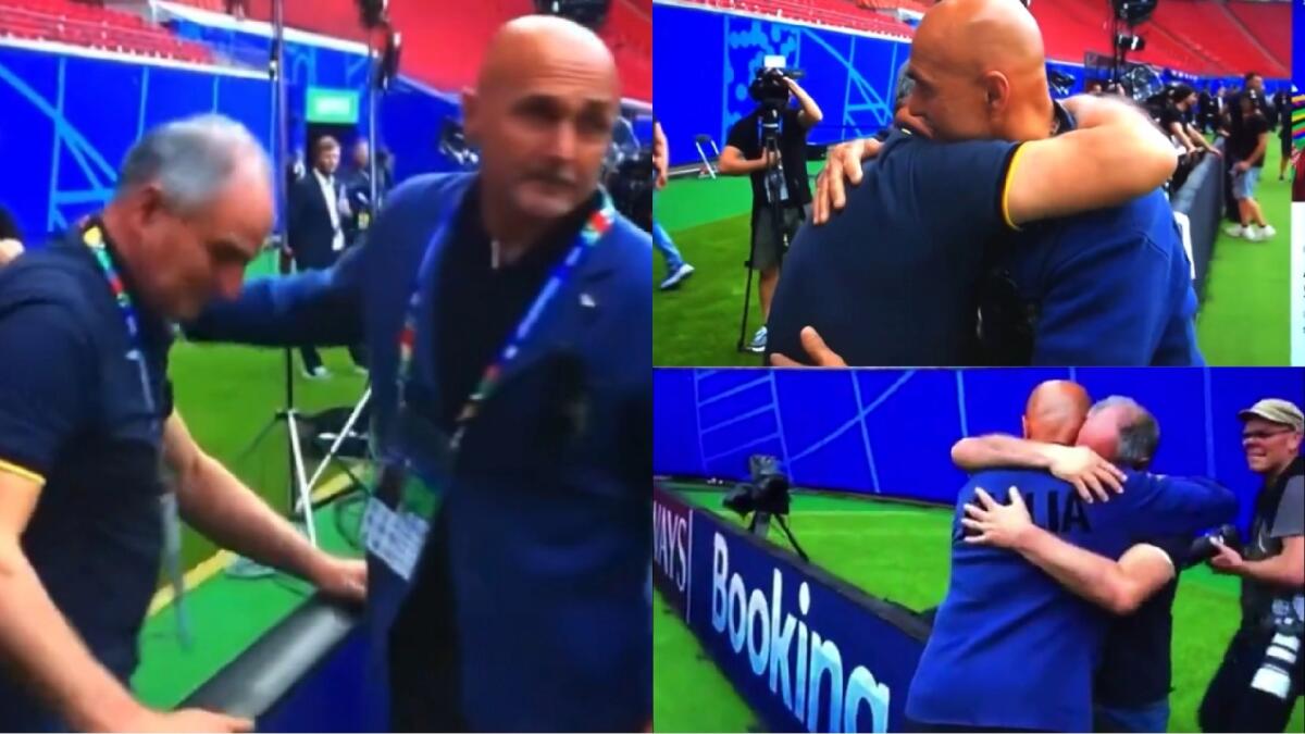 Il commovente abbraccio tra Nosotti e Spalletti. Il giornalista ha perso la moglie pochi giorni fa - 