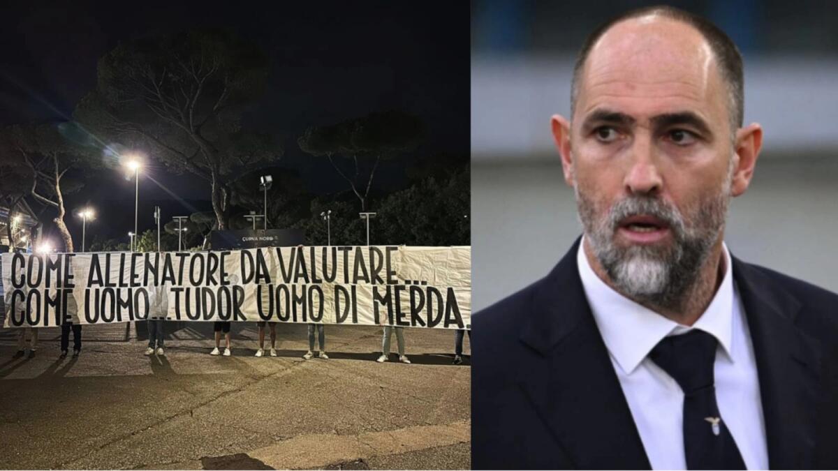 Tifosi Lazio contro il tecnico croato: "Come allenatore da valutare, come uomo Tudor uomo di merda" - 