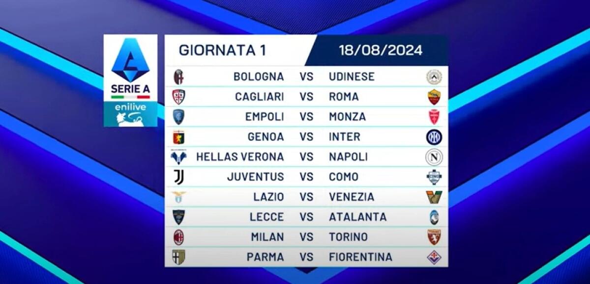 Sarà Parma-Fiorentina la prima giornata di Serie A, poi Fiorentina-Venezia; la terza con il Monza - 