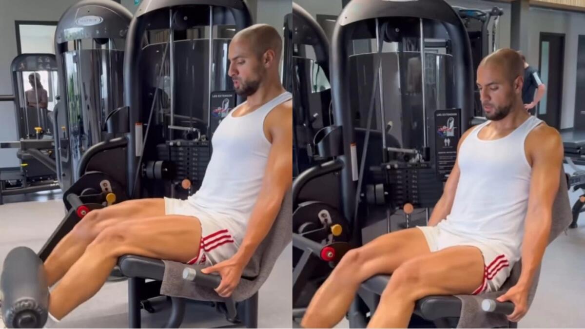 VIDEO, Amrabat si allena in palestra da solo, indossando i pantaloncini del Manchester United - 