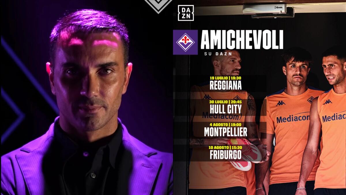 Quattro amichevoli della Fiorentina saranno trasmesse su Dazn, si parte da quella di oggi contro la Reggiana - 