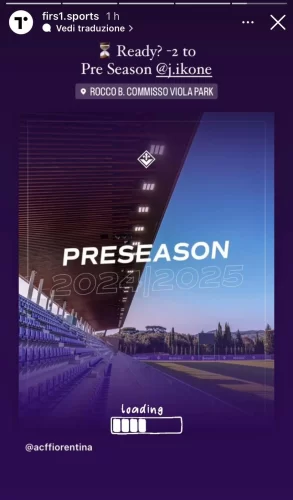 Ikoné via dalla Fiorentina? Intanto la sua agenzia pubblica una foto sul ritiro al Viola Park