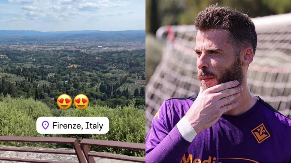 De Gea già innamorato di Firenze. Il nuovo portiere della Fiorentina si gode la vista da Fiesole - 