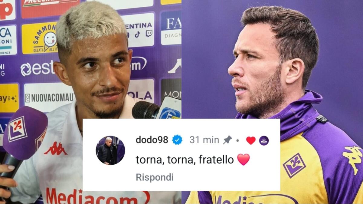 Arthur vuole tornare alla Fiorentina? Dodò vota per il ritorno e scrive: "Torna, torna, fratello" - 